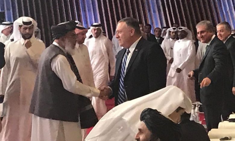 قطر میں ملا برادر اخوند اور امریکی وزیرخارجہ کی ملاقات