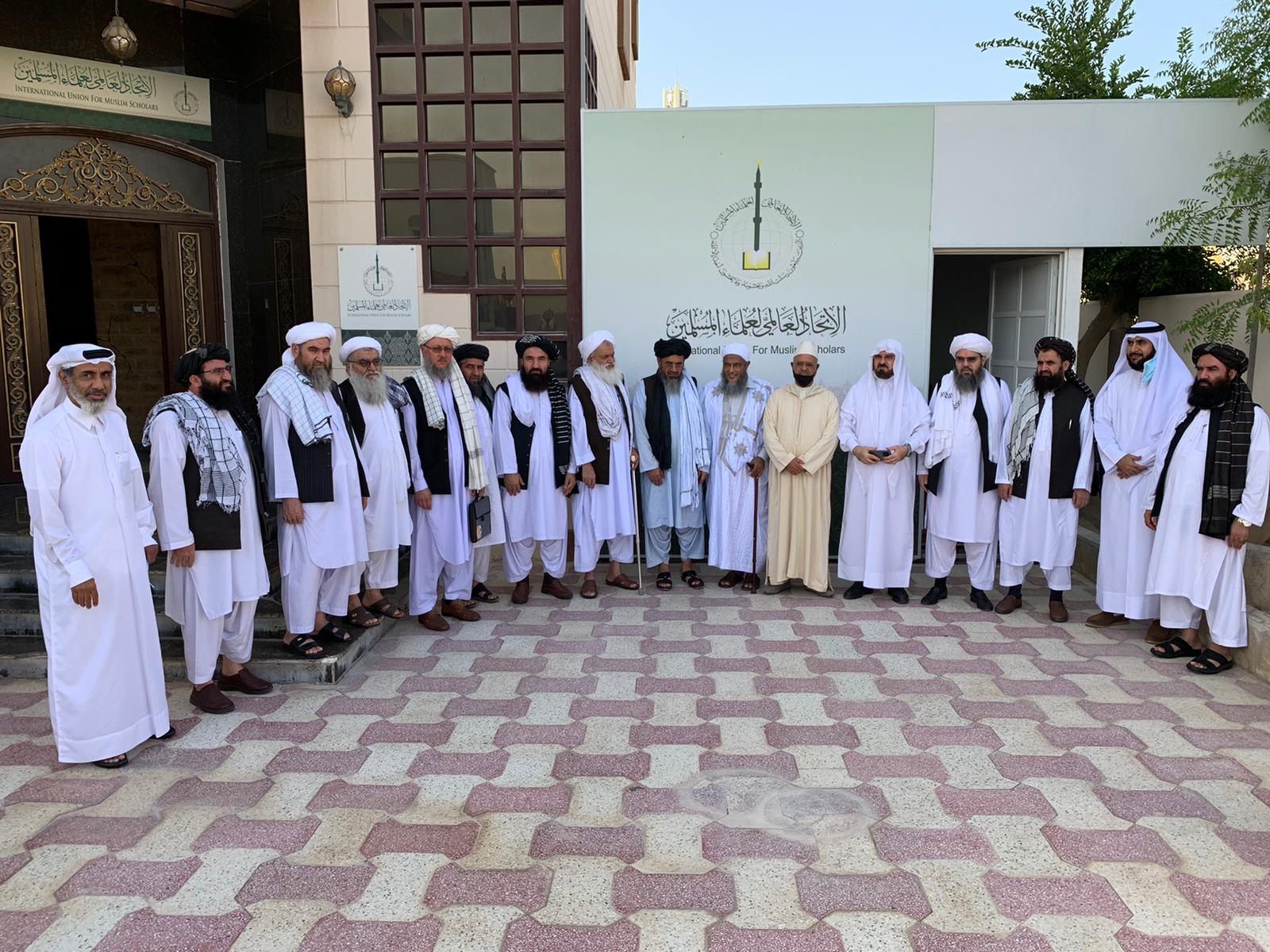 مذاکراتی ٹیم کے  منتظم شیخ عبدالحکیم کےتنظیم علماء العالمی کےسربراہ سے ملاقات