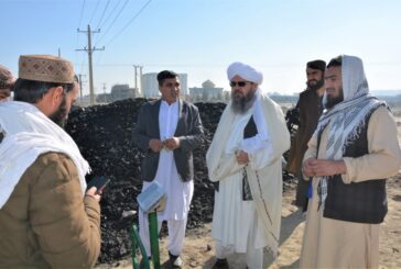 کابل: وزیر کان کنی اور پٹرولیم شیخ شہاب الدین دلاور نے صوبہ کابل میں کوئلہ اسٹاکس کا دورہ کیا