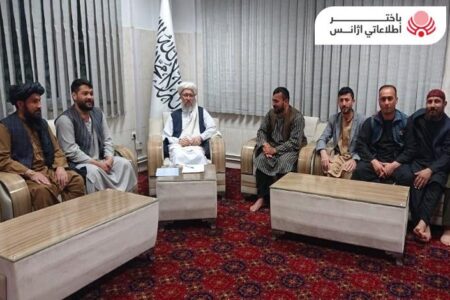 نائب وزیر اعظم مولوی عبدالسلام حنفی سے جوزجان کےکھلاڑیوں کی ملاقات