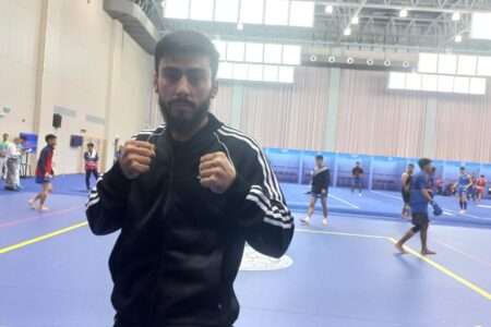 ایشین گیمز، محمد خالد ہوتک نے ووشو میں قازق حریف کو شکست دے دی
