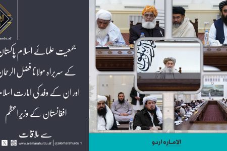 جمعیت علمائے اسلام پاکستان کے سربراہ مولانا فضل الرحمان اور ان کے وفد کی امارت اسلامیہ افغانستان کے وزیراعظم سے ملاقات