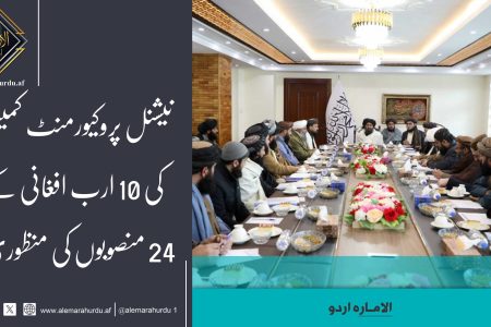 نیشنل پروکیورمنٹ کمیشن کی 10 ارب افغانی کے 24 منصوبوں کی منظوری۔