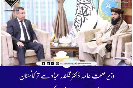 وزیر صحت عامہ ڈاکٹر قلندر عباد سے ترکمانستان کے سفیر خواجہ غوثوف کی ملاقات