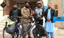 ایک بھارتی سیاح سائیکل پر ہرات پہنچ گیا