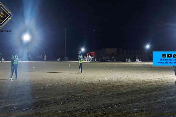 ہلمند؛ ضلع گریشک میں 17 ٹیموں کے درمیان ٹیپ بال کرکٹ مقابلے شروع