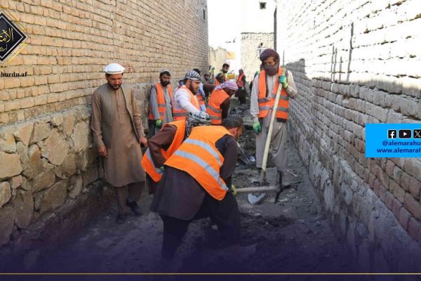 کابل کے نویں ضلع میں گلیوں کی تعمیر کا کام شروع
