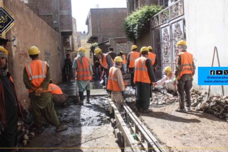 ہرات شہر کے پہلے ضلع میں متعدد گلیوں کی کنکریٹنگ کا کام تیزی سے جاری
