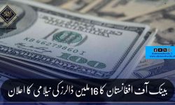 بینک آف افغانستان کا 16ملین ڈالرز کی نیلامی کا اعلان
