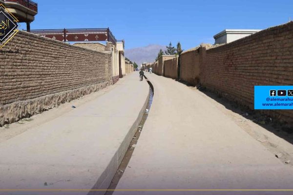 کابل، گلیوں کی تعمیر کا منصوبہ مکمل